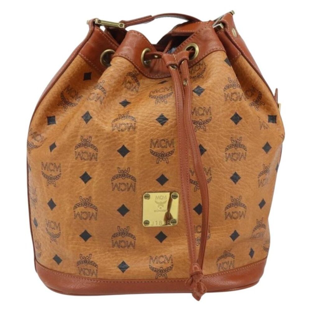 MCM Visetos Pvc Brown Pvc Shoulder Bag Bag